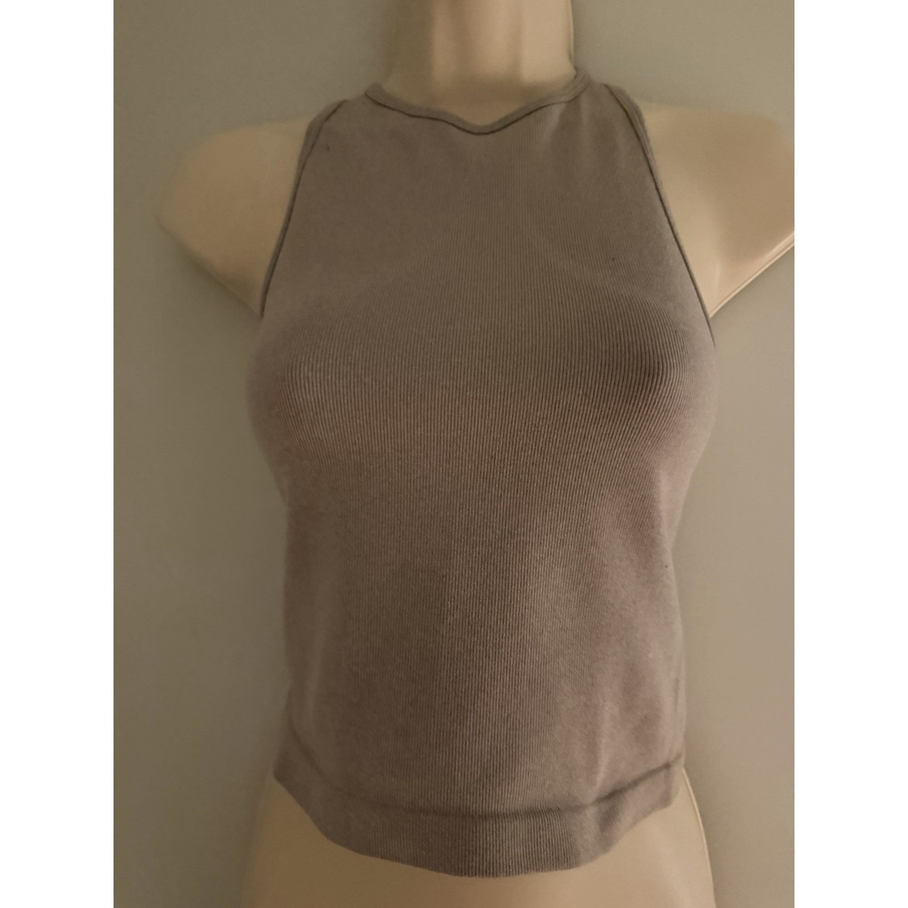 Intimately Free People Seamless Ribbed Tank Top Taupe 66170 XS/S